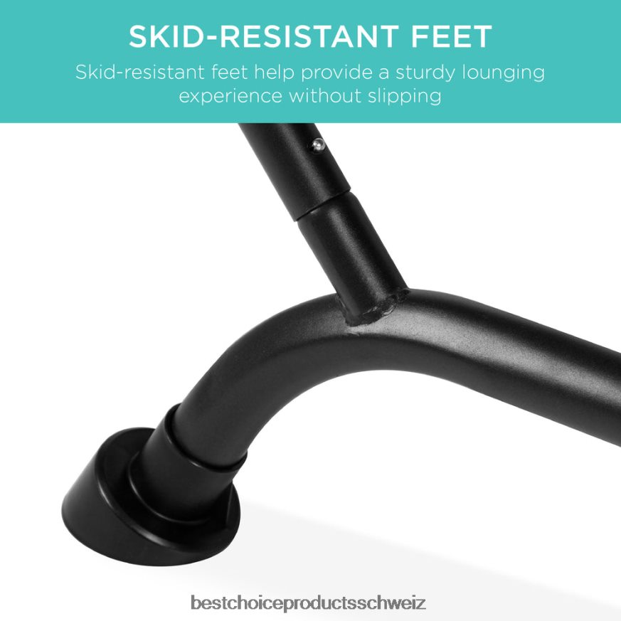 Best Choice Products Terrassenhängematte für den Hinterhof, Garten mit Ständer, Kissen und Aufbewahrungstaschen Rot 2JD022925