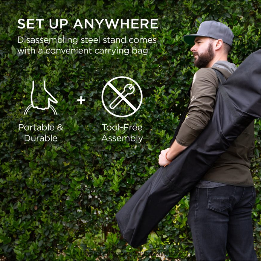 Best Choice Products Verstellbarer Hängemattenständer für Hängematten von 9 bis 14 Fuß Schwarz 2JD022423