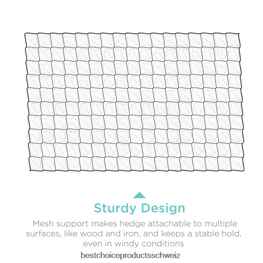 Best Choice Products Sichtschutzzaun aus künstlichem Efeu für den Außenbereich Schönheit 2JD022446