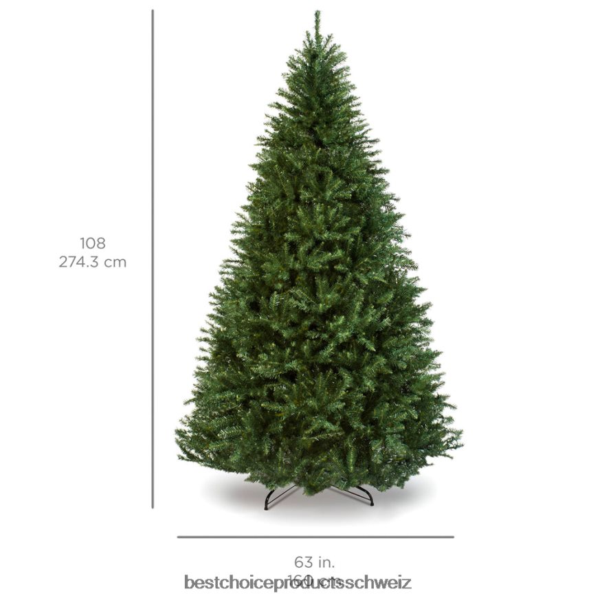 Best Choice Products Aufklappbarer künstlicher Weihnachtsbaum aus Douglasie Metallständer 2JD022249