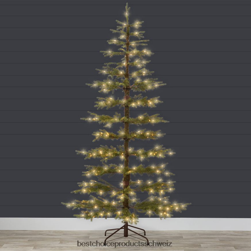 Best Choice Products Vorbeleuchteter, spärlicher Weihnachtsbaum mit 2-in-1-LED-Leuchten, kabellose Verbindung Schönheit 2JD02288