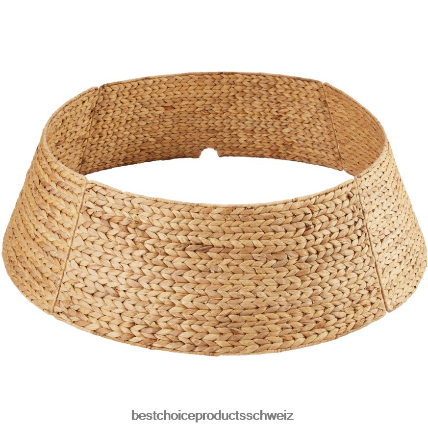 Best Choice Products Gewebter Weihnachtsbaumkragen aus Hyazinthe natürlich 2JD02278