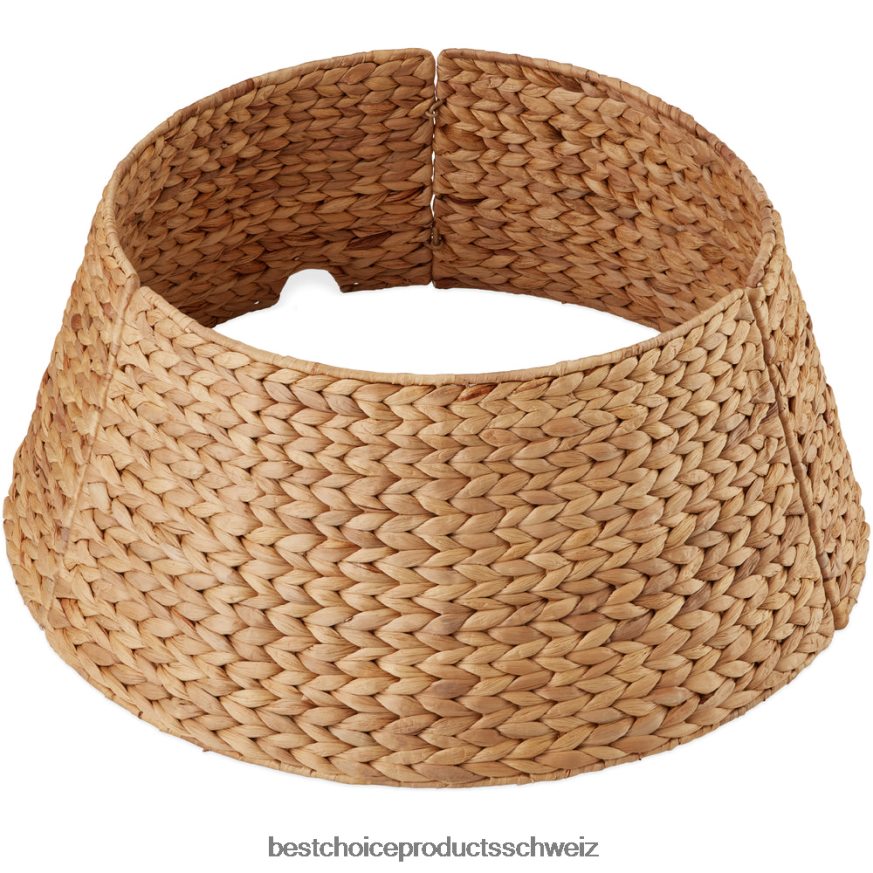 Best Choice Products Gewebter Weihnachtsbaumkragen aus Hyazinthe natürlich 2JD02284