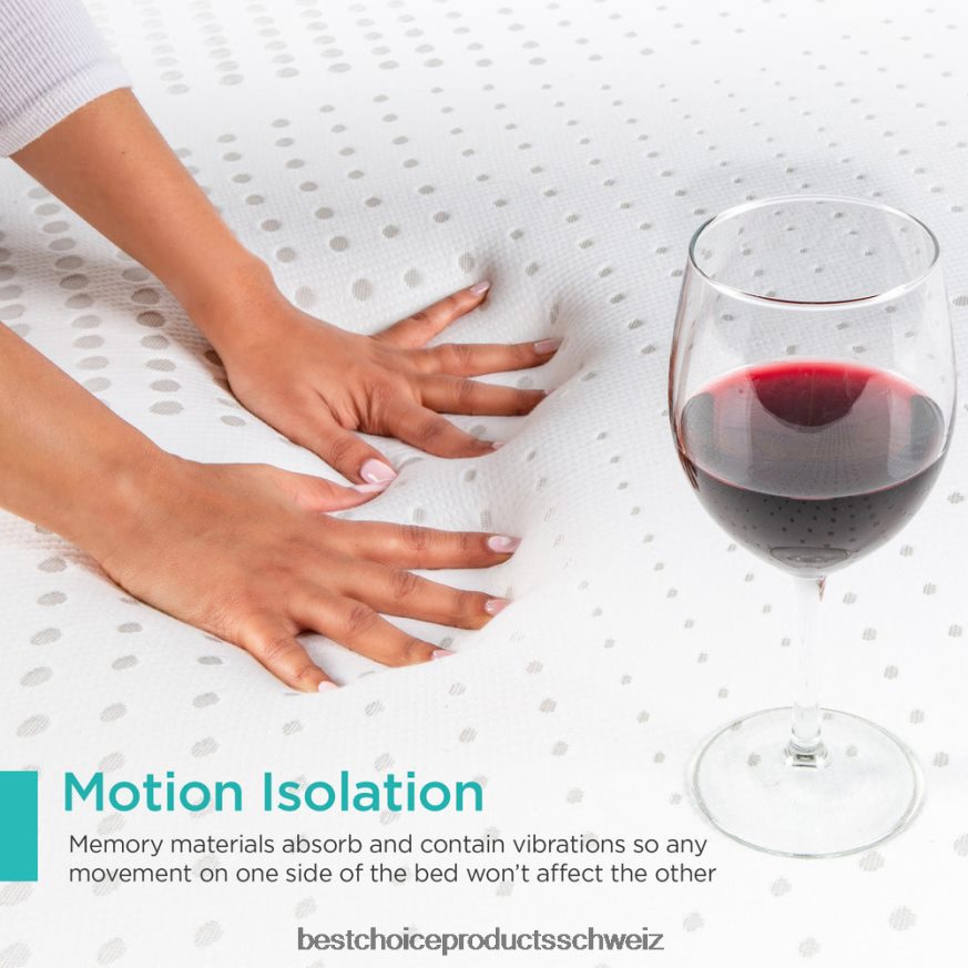 Best Choice Products 10-Zoll-Doppelschichtmatratze mit Gel-Memory-Schaum Schönheit 2JD0221296