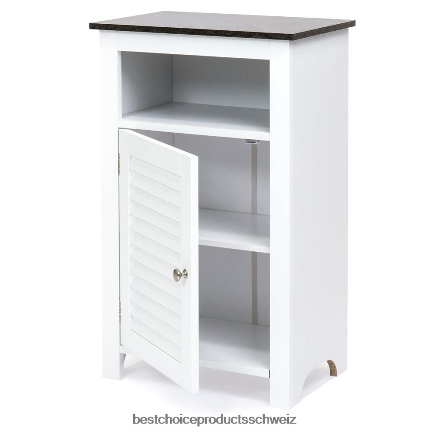 Best Choice Products Badezimmer-Bodenschrank Espresso 2JD0221292