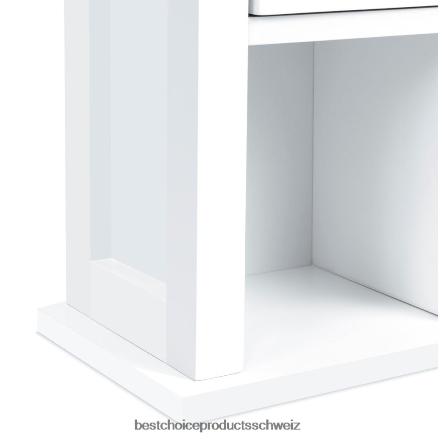 Best Choice Products Badezimmer-Kosmetikspiegel-Wandschrank Weiß 2JD0221291