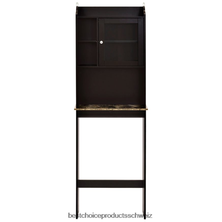 Best Choice Products Badezimmerschrank über der Toilette mit 1 Tür Espresso 2JD0221287