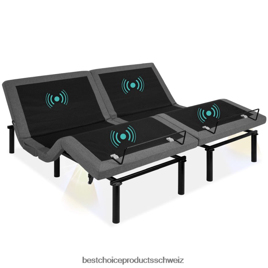 Best Choice Products verstellbarer Lattenrost mit Massage, Fernbedienung, USB-Anschlüssen Schönheit 2JD0221187