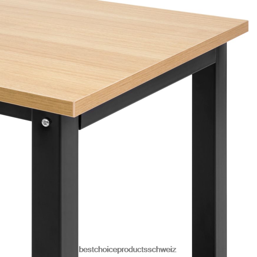 Best Choice Products 47,25 x 23,5 Zoll Heimbüro-Computertisch-Arbeitsplatztisch mit verstellbaren Beinen Hellbraun 2JD0221275