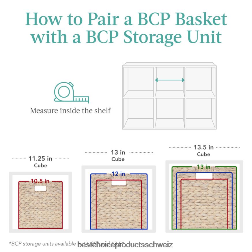 Best Choice Products 6-Würfel-Bücherregal, 11-Zoll-Aufbewahrungsdisplay mit abnehmbaren Paneelen, anpassbar helle Eiche 2JD022376