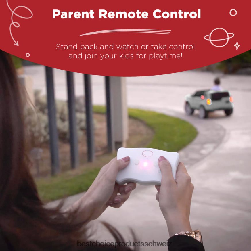 Best Choice Products 12-V-Kinder-Aufsitz-LKW-Autospielzeug mit 3 Geschwindigkeiten, LED, Fernbedienung, Bluetooth bräunen 2JD022537