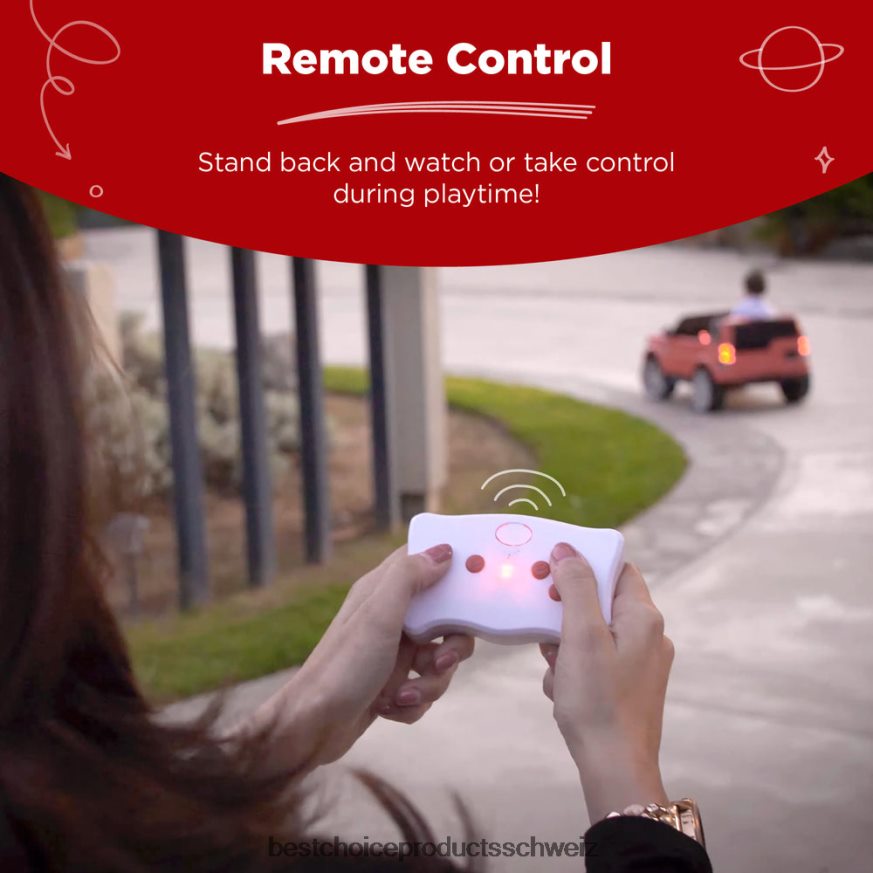 Best Choice Products 12-V-Zweisitzer, lizenzierter Land Rover zum Aufsitzen, mit Eltern-Fernbedienung Rosa 2JD022316