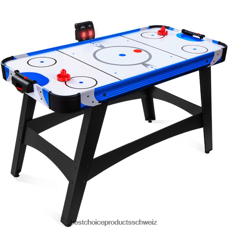 Best Choice Products Airhockeytisch mit 2 Pucks, 2 Schlägern, LED-Anzeigetafel Mehrfarbig 2JD022484
