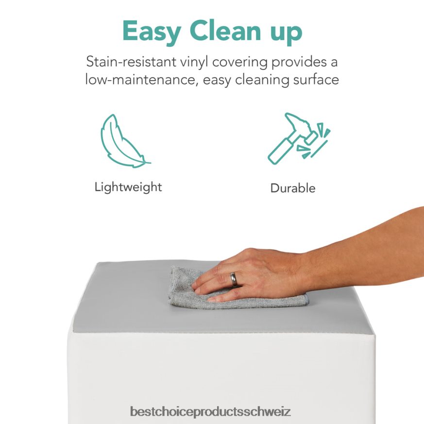 Best Choice Products 4-teiliges Kletter- und Krabbelspielset mit weichen Schaumstoffformen für Kinder Blau 2JD022570