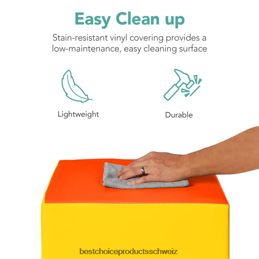 Best Choice Products 4-teiliges Kletter- und Krabbelspielset mit weichen Schaumstoffformen für Kinder mehrfarbig 2JD022568